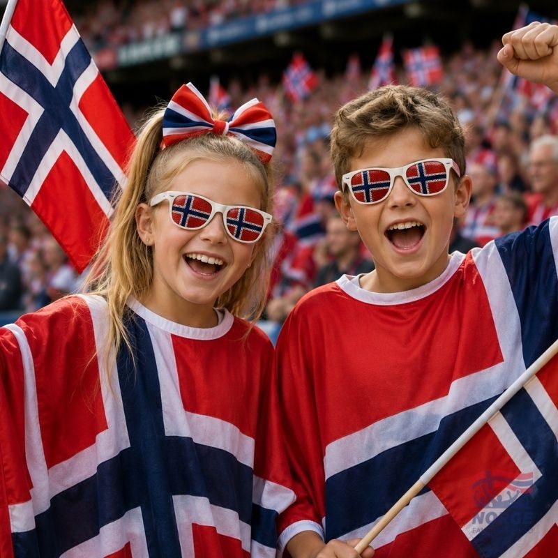 Poncho Norge - Junior