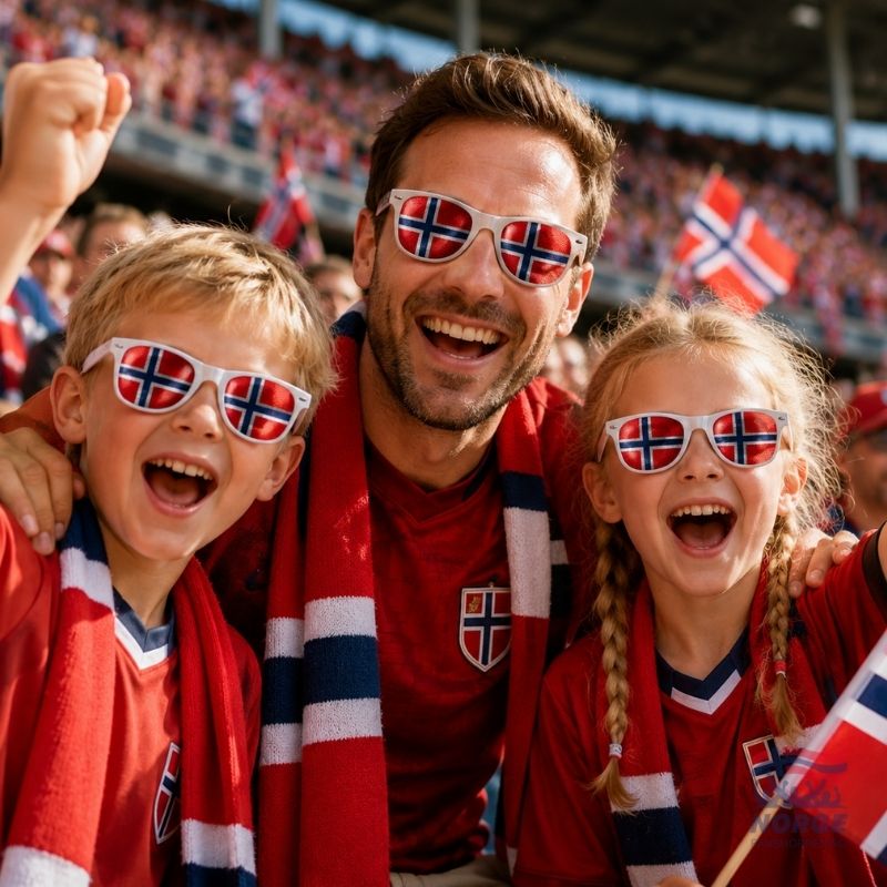 Fanshoppens Norge-solbriller 2026  - Junior