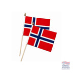 Norgeflagg 20x30 cm med pinne