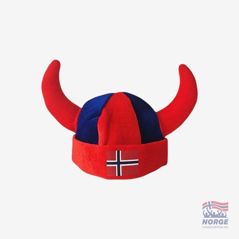 Vikinghjelm Norge stoff