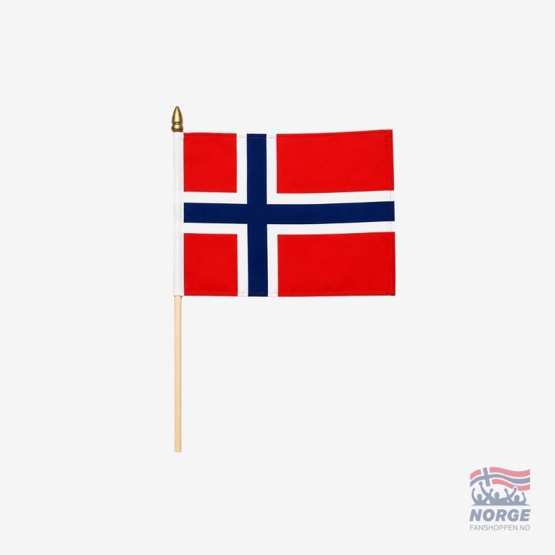 Norgeflagg 20x30 cm med pinne