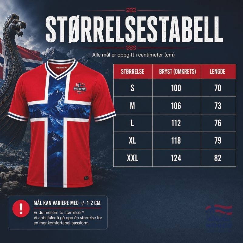 Norge Supporterdrakt – Fanshoppen Edition - VOKSEN