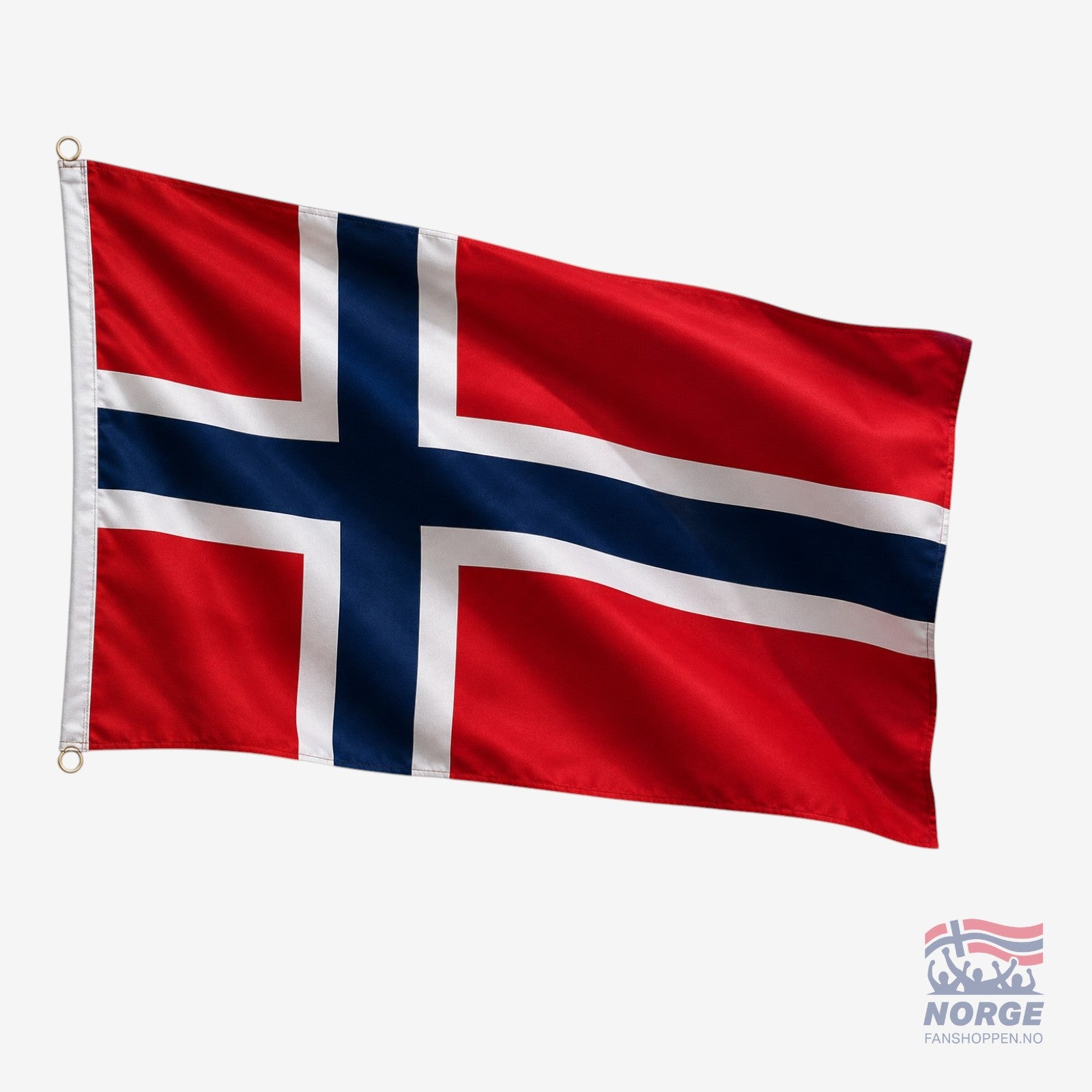 Fanshoppen Norge 150cm sateng flagg flaggskjørt flaggkappe flaggkjole flaggklær vm supporterutstyr