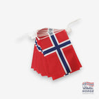 Flaggremse Norge 15stk 4,5m