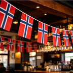 Flaggremse Norge 15stk 4,5m